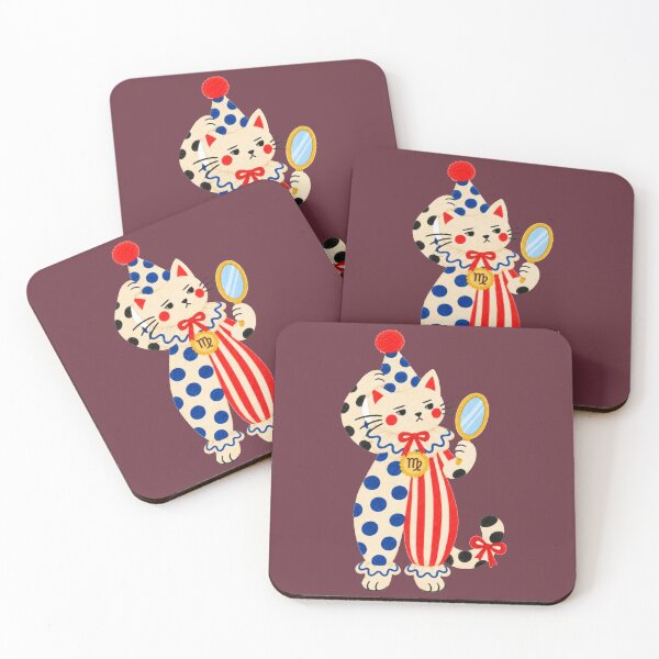Artikelvorschau, Perfektionistische Jungfrau-Clownkatze. Niedliches Sternzeichen-Kätzchen. Clowncore. entworfen und verkauft von CoCoArt-Ua.