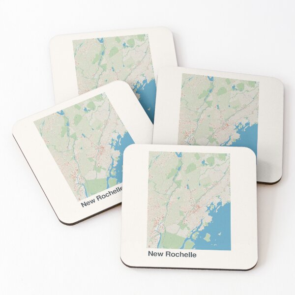 Item preview, New Rochelle Minimalistic Map Art designed and sold by MapsNerd.