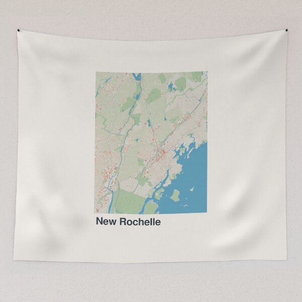 Item preview, New Rochelle Minimalistic Map Art designed and sold by MapsNerd.