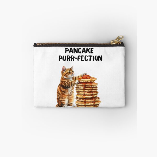 Item preview, Cute Orange Cat with Giant Pancake Stack – Funny Kitchen Art designed and sold by EVESTUDIOART.