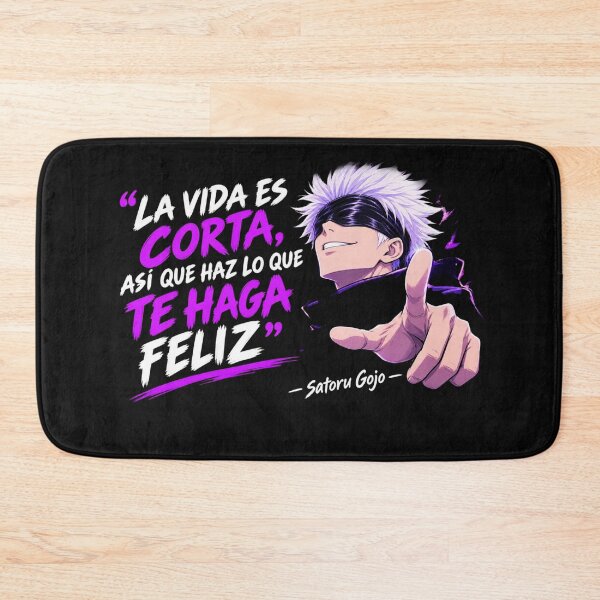 Item preview, Satoru Gojo Life Is Short Make It Happy – Anime Motivational Quote designed and sold by FXFandomFactory.