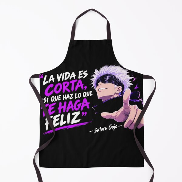 Item preview, Satoru Gojo Life Is Short Make It Happy – Anime Motivational Quote designed and sold by FXFandomFactory.