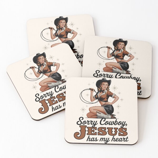 Item preview, Vintage Cowgirl Sorry Cowboy Jesus Has My Heart designed and sold by legendaryskins.