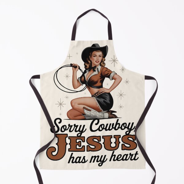 Item preview, Vintage Cowgirl Sorry Cowboy Jesus Has My Heart designed and sold by legendaryskins.