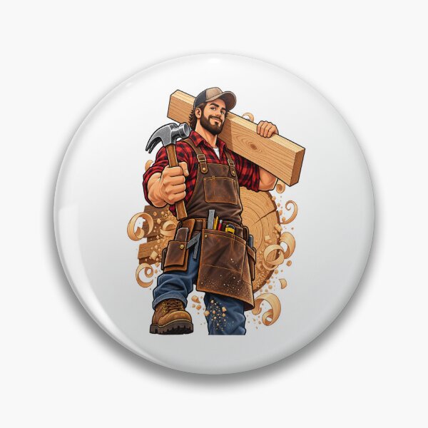 Item preview, Carpenter Woodworker Woodworking Craftsman Design designed and sold by JMDG Studio.