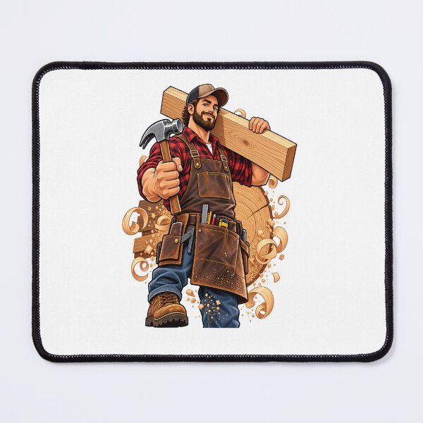 Item preview, Carpenter Woodworker Woodworking Craftsman Design designed and sold by JMDG Studio.