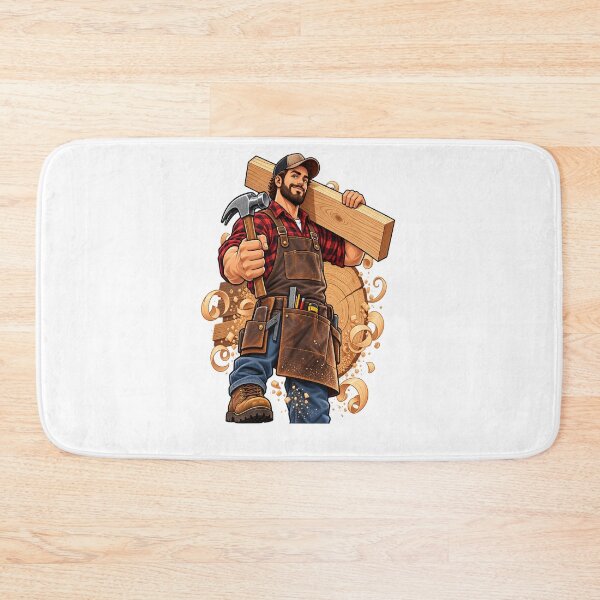 Item preview, Carpenter Woodworker Woodworking Craftsman Design designed and sold by JMDG Studio.
