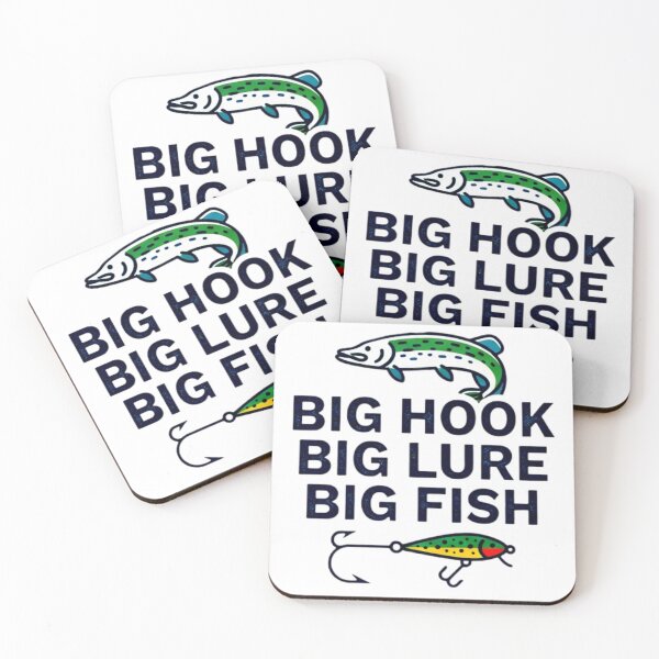 Item preview, Big Hook Big Lure Big Fish - Angler & Fishing Humor designed and sold by Stefanrajzer.