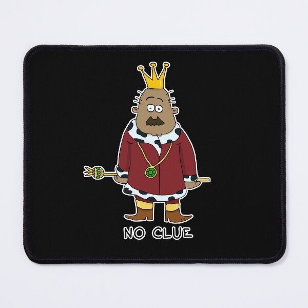 Item preview, No Clue King Sticker | Funny Imposter Syndrome Meme designed and sold by MyxaART.