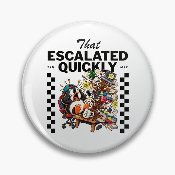 Artikelvorschau, Das eskalierte schnell – Lustiger Pinguin-Bürochaos-Kaffee-Humor entworfen und verkauft von Peerless-Prime.