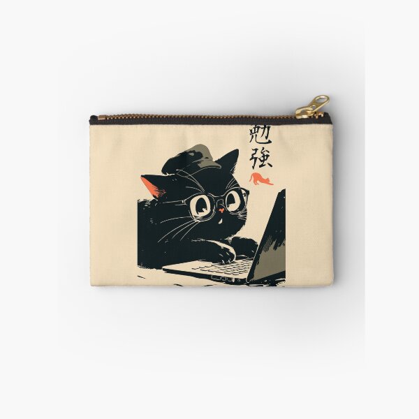 Item preview, Tired Black Cat Laptop Work From Home Japanese designed and sold by mustbewhy.