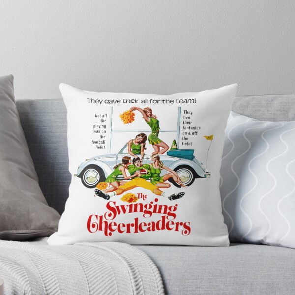 Item preview, The Swinging Cheerleaders Vintage Style Cheerleading Illustration designed and sold by Thefridaybrush.