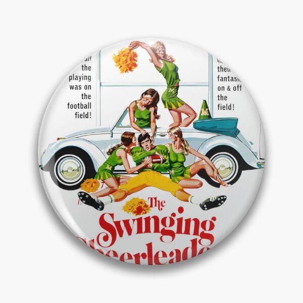 Item preview, The Swinging Cheerleaders Vintage Style Cheerleading Illustration designed and sold by Thefridaybrush.