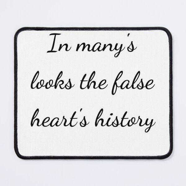 Item preview, “In many’s looks the false heart’s history” - handwriting black designed and sold by ariksworld.