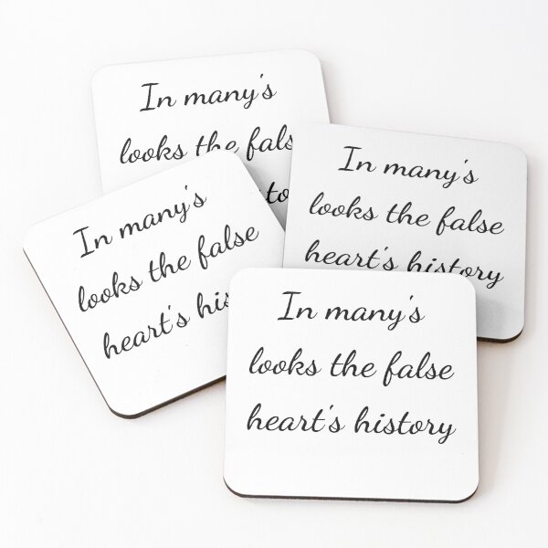 Item preview, “In many’s looks the false heart’s history” - handwriting black designed and sold by ariksworld.