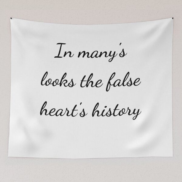Item preview, “In many’s looks the false heart’s history” - handwriting black designed and sold by ariksworld.