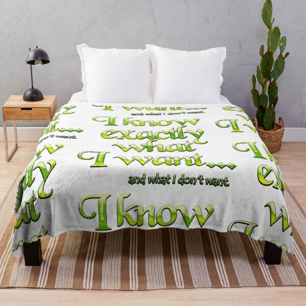 Item preview, I know exactly what I want - 4 designed and sold by Yamy Morrell Art and Design.