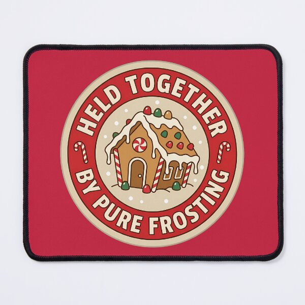 Item preview,  Held Together By Pure Frosting Gingerbread Badge designed and sold by DripCultureLab.