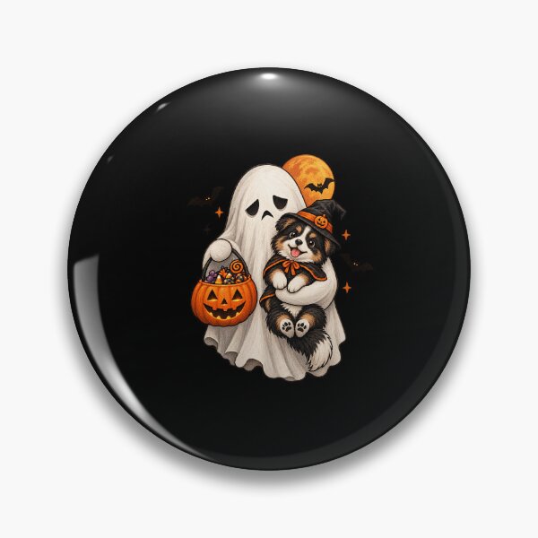 Item preview, grumpy ghost holding black pug dog meh coffee cup halloween  designed and sold by 3INEKMIZAN.