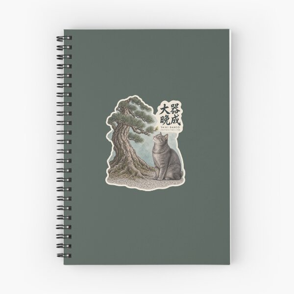 Item preview, Taiki Bansei 大器晩成 Japanese Cat Sticker – Greatness Takes Time designed and sold by KOTOWA.