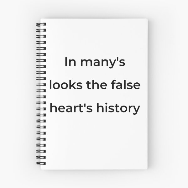 Item preview, “In many’s looks the false heart’s history” - print black designed and sold by ariksworld.