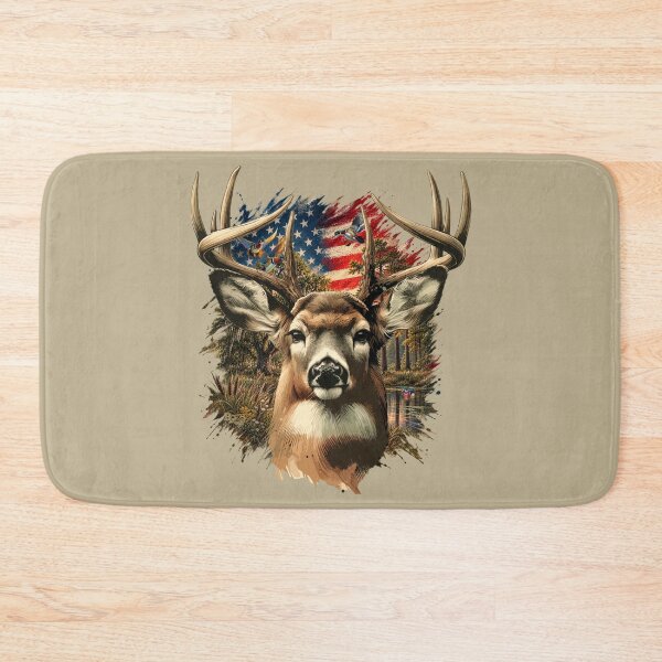 Item preview, Patriotic Americana Whitetail Deer Country Landscape designed and sold by LifeCrush.