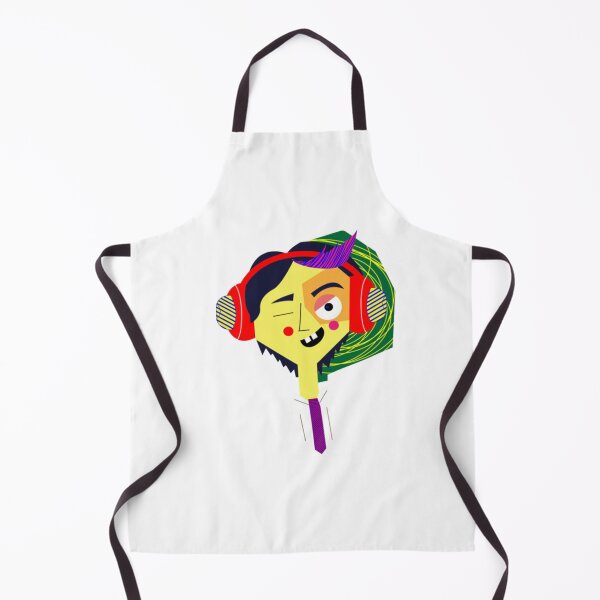 Item preview, Abstract Cubism Music DJ Boy Art designed and sold by ChaosColorCo.