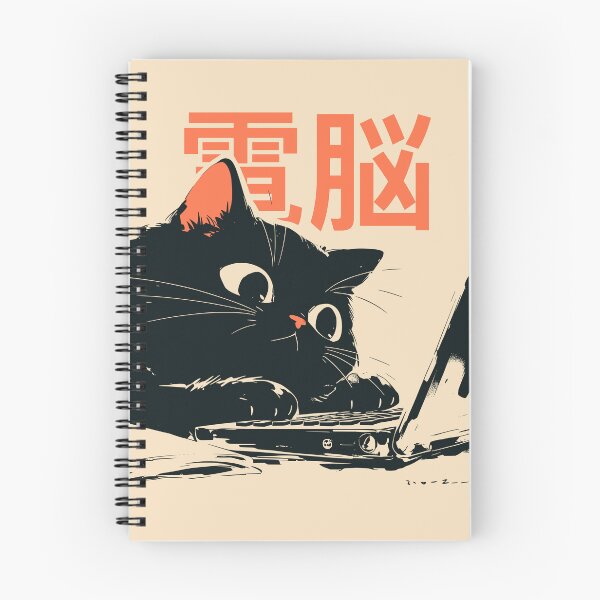 Item preview, Programmer Black Cat Laptop Japanese designed and sold by mustbewhy.