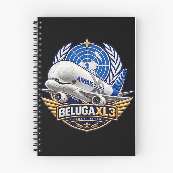Item preview, Airbus Beluga XL3 Embroidered Aviation Crest with United Nations Emblem designed and sold by Emoji Emblems.