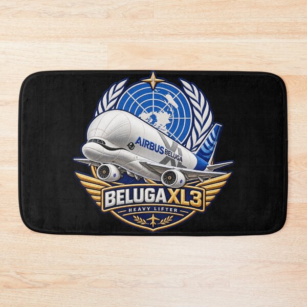 Item preview, Airbus Beluga XL3 Embroidered Aviation Crest with United Nations Emblem designed and sold by Emoji Emblems.