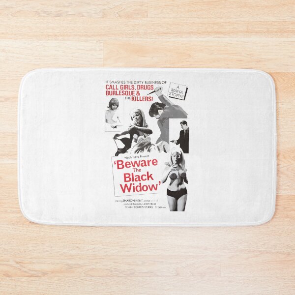 Item preview, Beware the Black Widow Spider Illustration with Bold Warning Design designed and sold by Thefridaybrush.