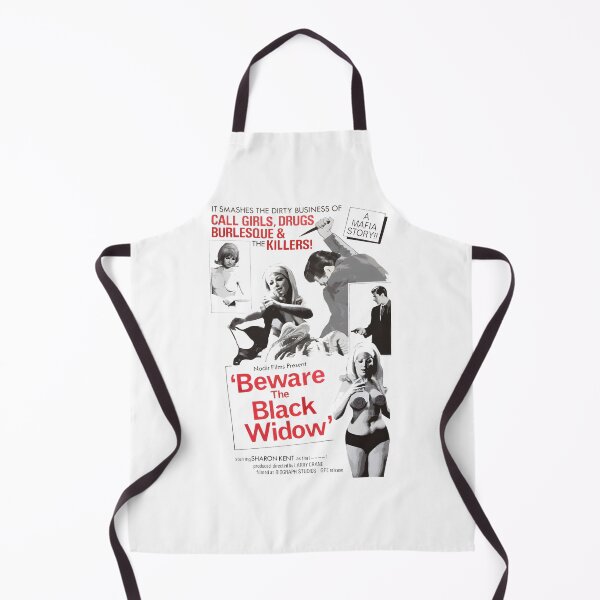 Item preview, Beware the Black Widow Spider Illustration with Bold Warning Design designed and sold by Thefridaybrush.