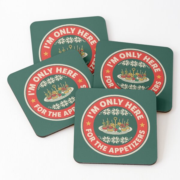 Item preview, Only Here For The Appetizers Holiday Badge designed and sold by DripCultureLab.
