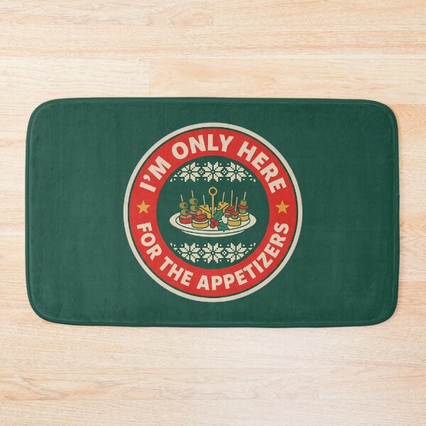 Item preview, Only Here For The Appetizers Holiday Badge designed and sold by DripCultureLab.