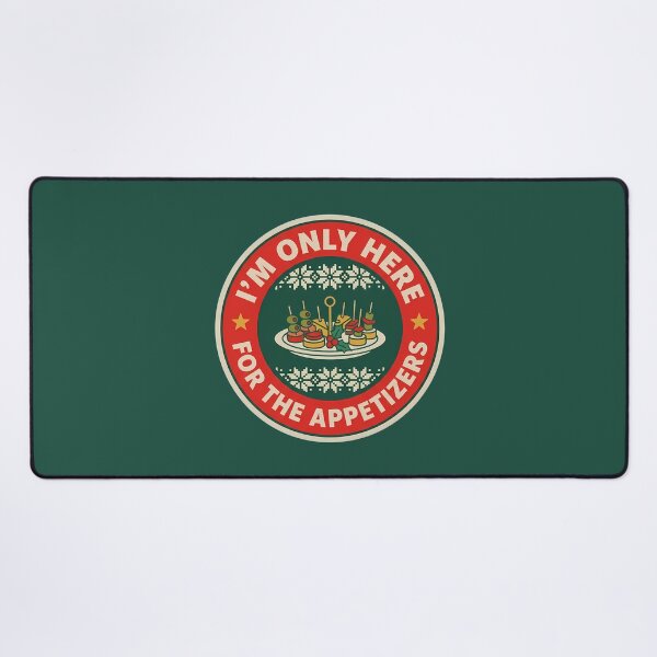 Item preview, Only Here For The Appetizers Holiday Badge designed and sold by DripCultureLab.