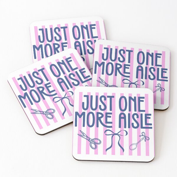 Item preview, Just One More Aisle Funny Shopping Thrifting Quote designed and sold by LASTIQUE-dd.