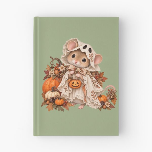 Item preview, Premium Cottagecore Ghost Costume Mouse Art – Vintage Halloween Print designed and sold by MagicMakerPh.