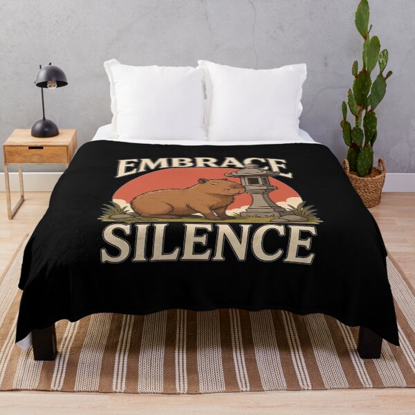 Item preview, Embrace Silence Capybara – Vintage Zen Nature Design designed and sold by No Excuses Supply.