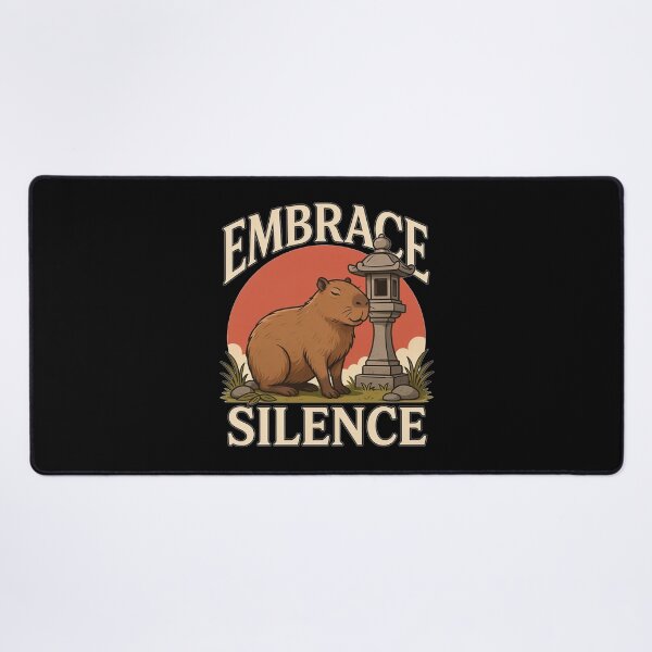 Item preview, Embrace Silence Capybara – Vintage Zen Nature Design designed and sold by No Excuses Supply.