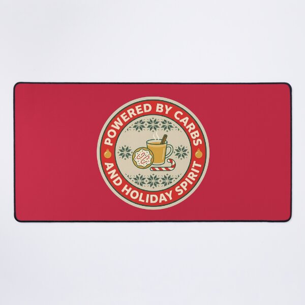 Item preview, Powered By Carbs And Holiday Spirit Badge designed and sold by DripCultureLab.
