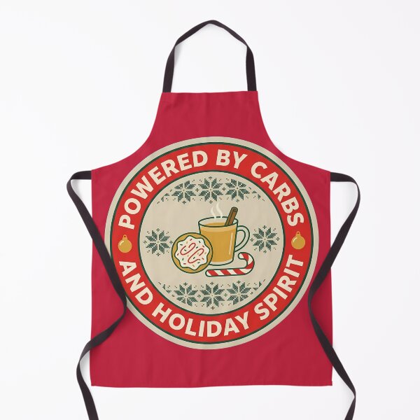 Item preview, Powered By Carbs And Holiday Spirit Badge designed and sold by DripCultureLab.
