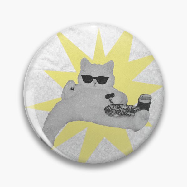 Item preview, Just Chill Funny Cat Eating Pizza designed and sold by Arslyarts.