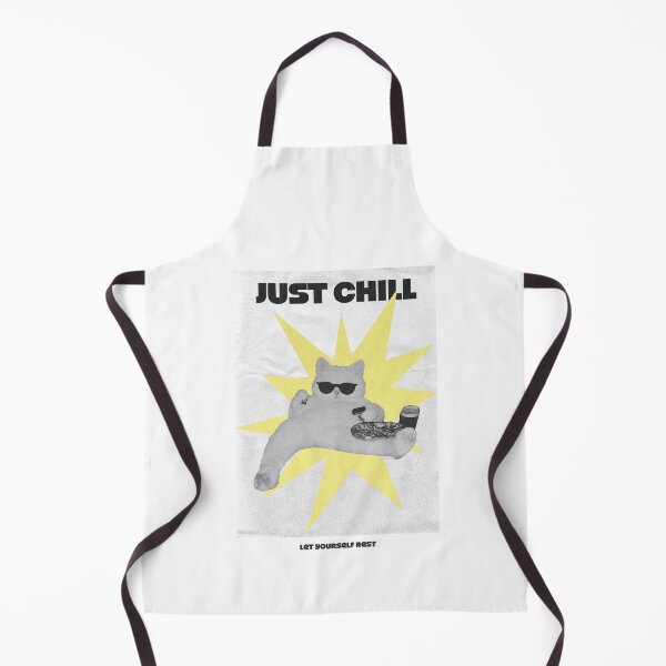 Item preview, Just Chill Funny Cat Eating Pizza designed and sold by Arslyarts.