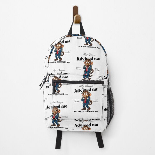 Item preview, My Lawyer Advised Me Not to Comment – Funny Nervous Monkey Attorney designed and sold by Peerless-Prime.