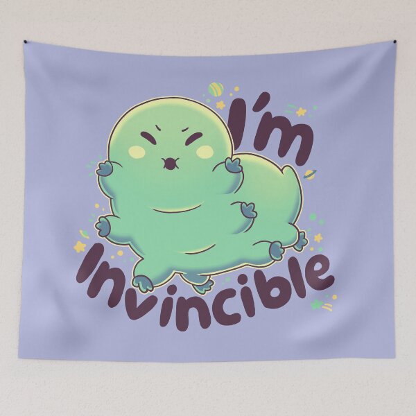 Item preview, I'm Invincible, tardigrade, water bear, wildlife designed and sold by Geekydog.