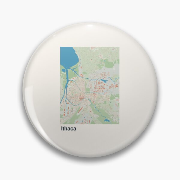 Item preview, Ithaca Minimalistic Map Art designed and sold by MapsNerd.