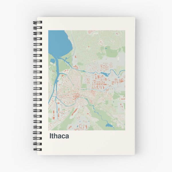 Item preview, Ithaca Minimalistic Map Art designed and sold by MapsNerd.