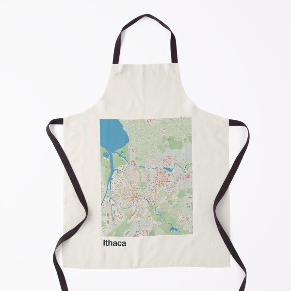 Item preview, Ithaca Minimalistic Map Art designed and sold by MapsNerd.