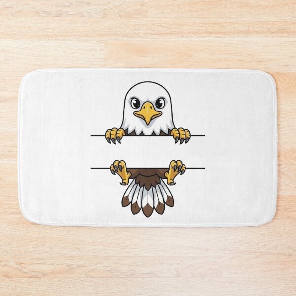 Item preview, Cute Peeking Eagle Name Frame Split Monogram designed and sold by PetalsPaws.