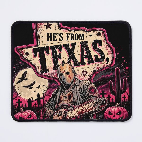 Item preview, He's From Texas I Can Tell Horror Characters designed and sold by ocustdaleman.